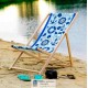 Wygodny drewniany leżak plażowy  BAHAMA składany
